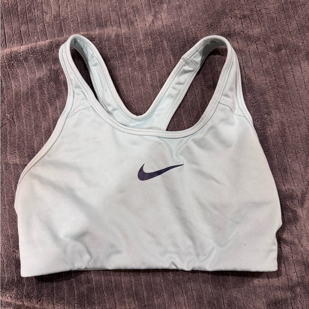 Nike Women's Light blue Sports Bra-Small